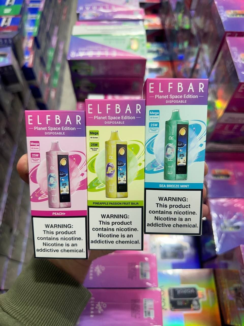 ELFBAR PLANET 25000 ORIGINAL (White peach Baja splash)